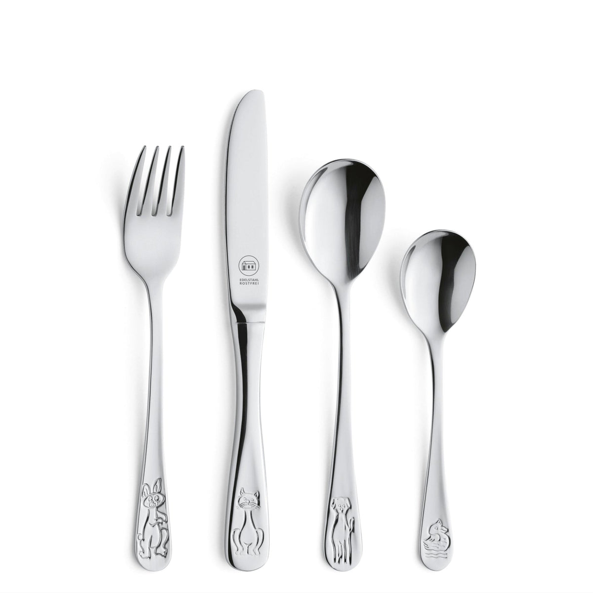 Kids Stainless Steel Cutlery Set - 4 Pieces