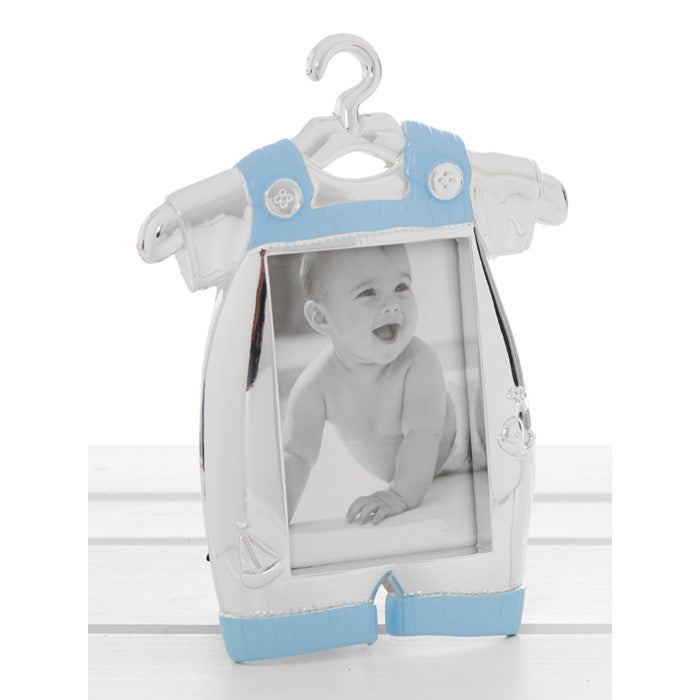 Shudehill Silver Blue Baby Romper Photo Frame