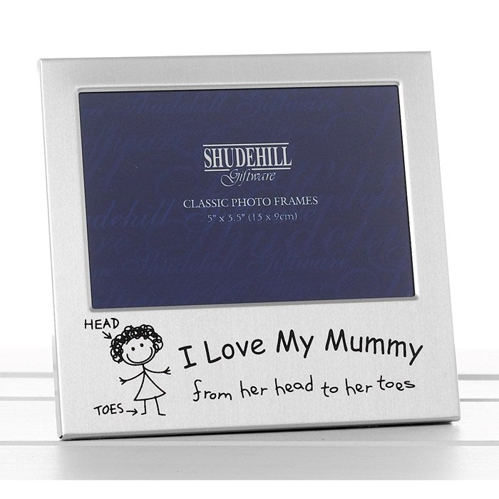 I Love My Mummy Silver Photo Frame 6 x 4-inches