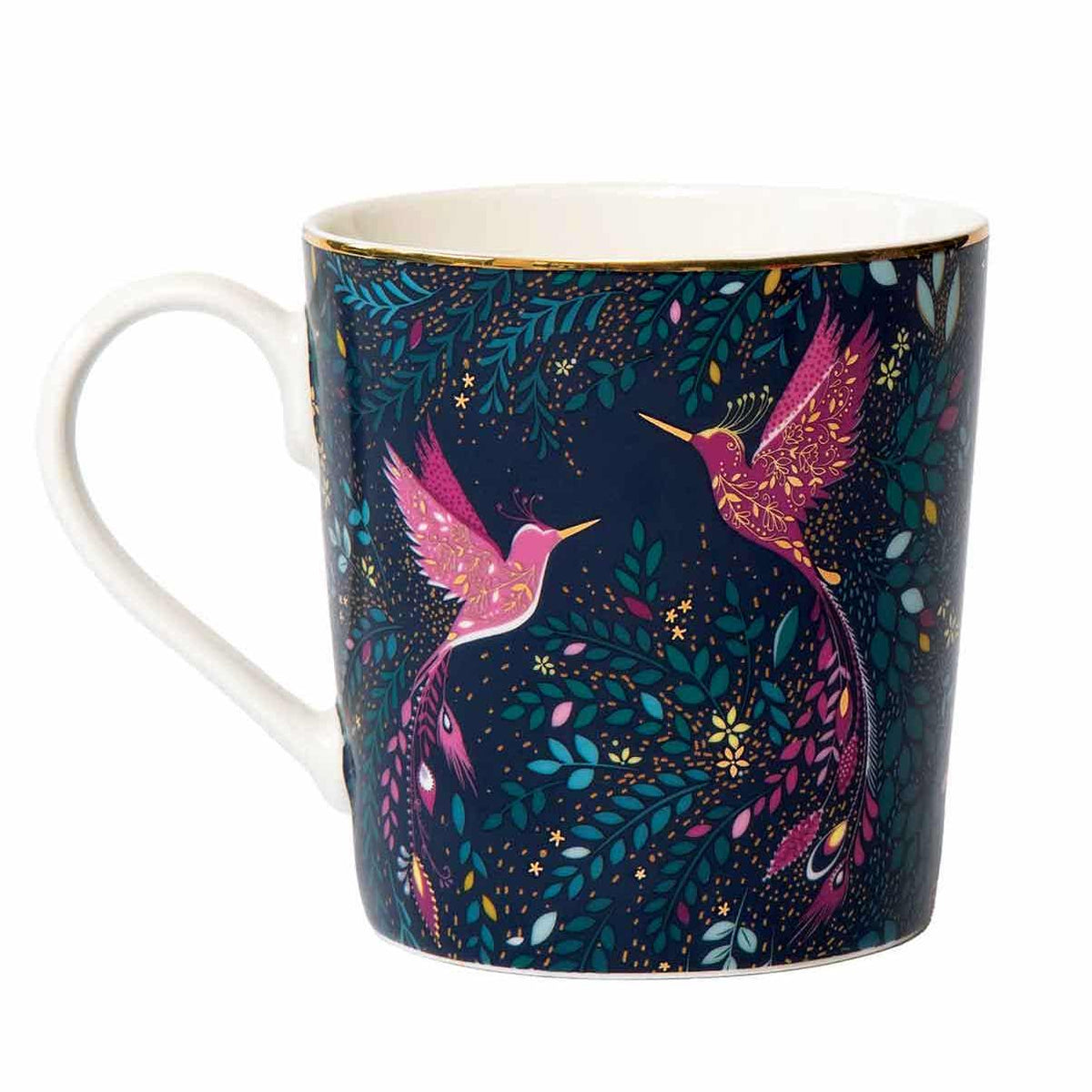 Sara Miller India Mug - Hummingbird Paradise