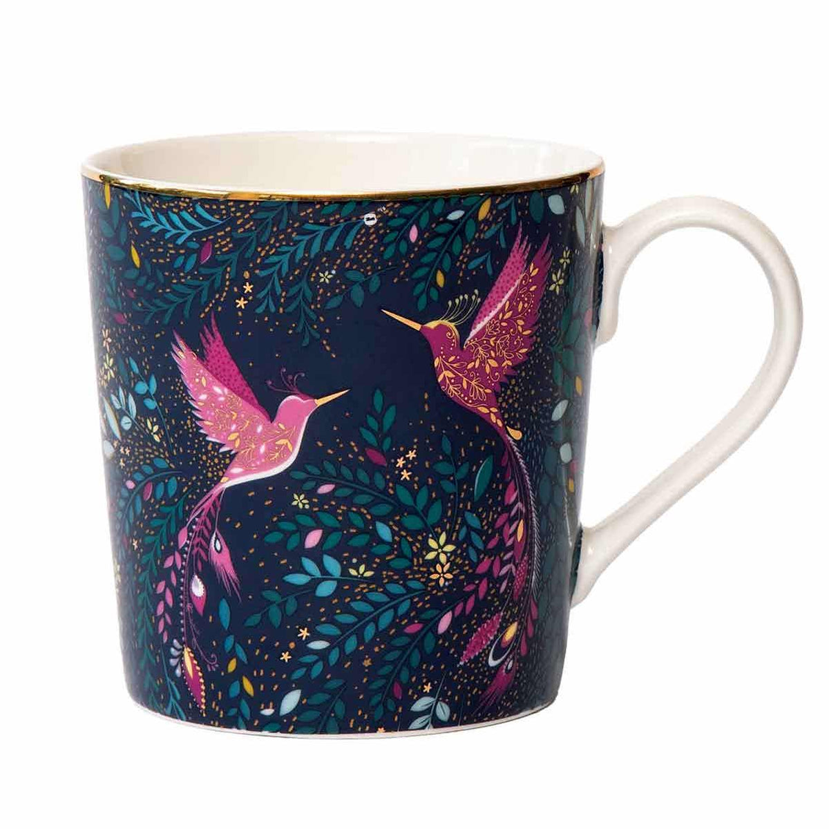 Sara Miller India Mug - Hummingbird Paradise