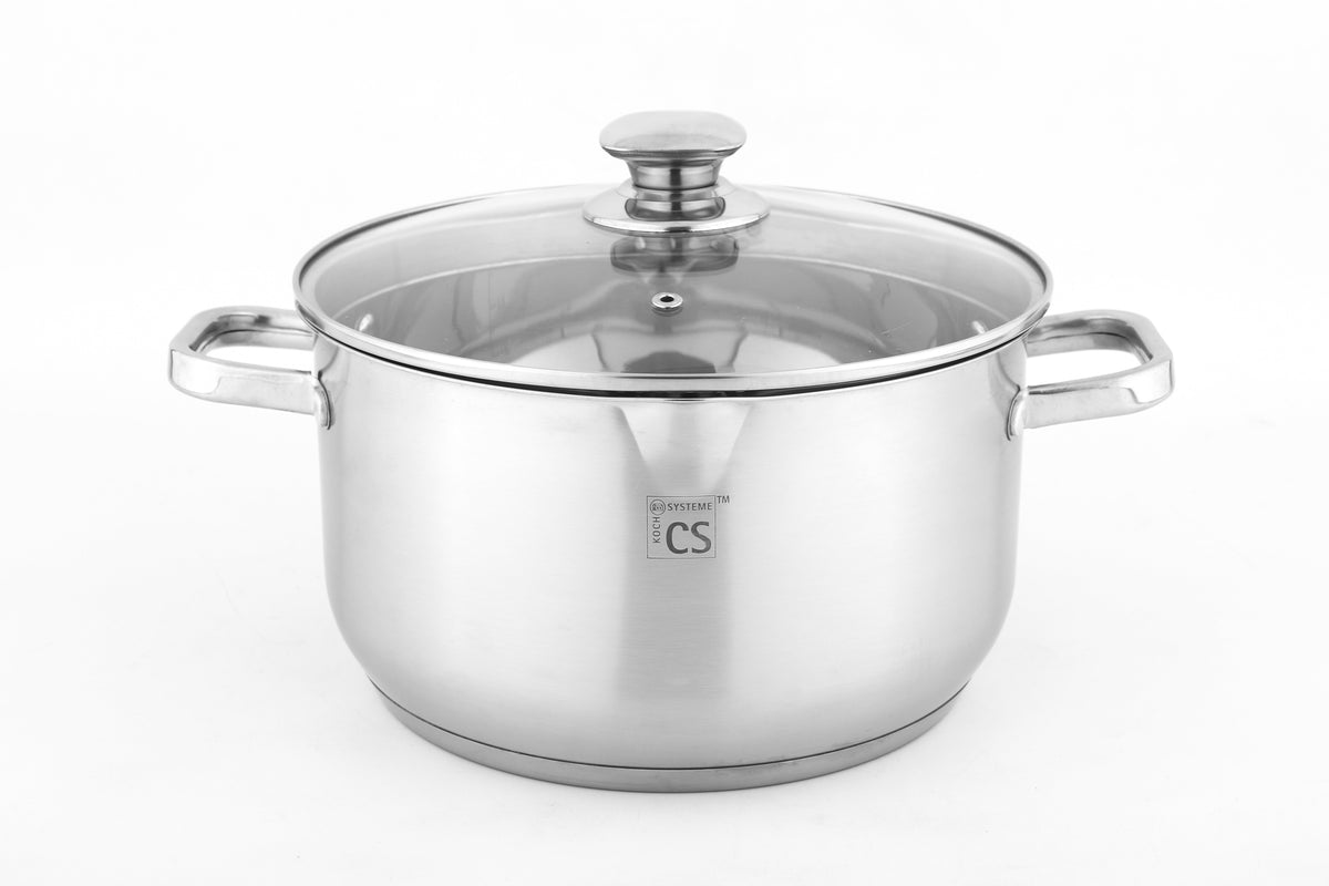 Leipzig 3pcs Draining Stainless Steel Cookware Set