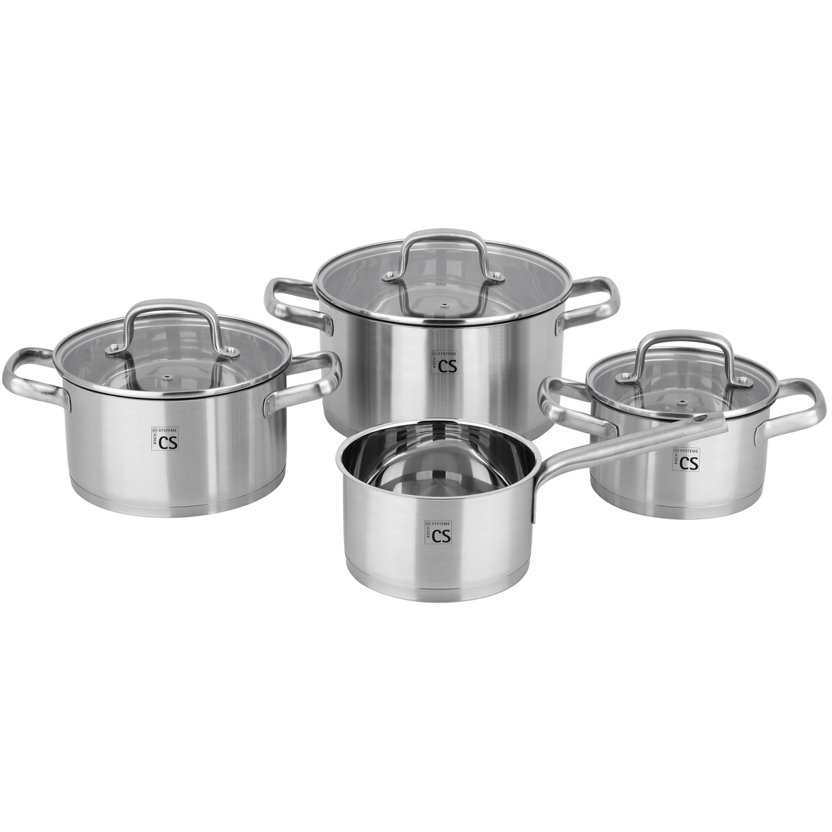 Beckum 4pcs Stainless Steel Cookware Set