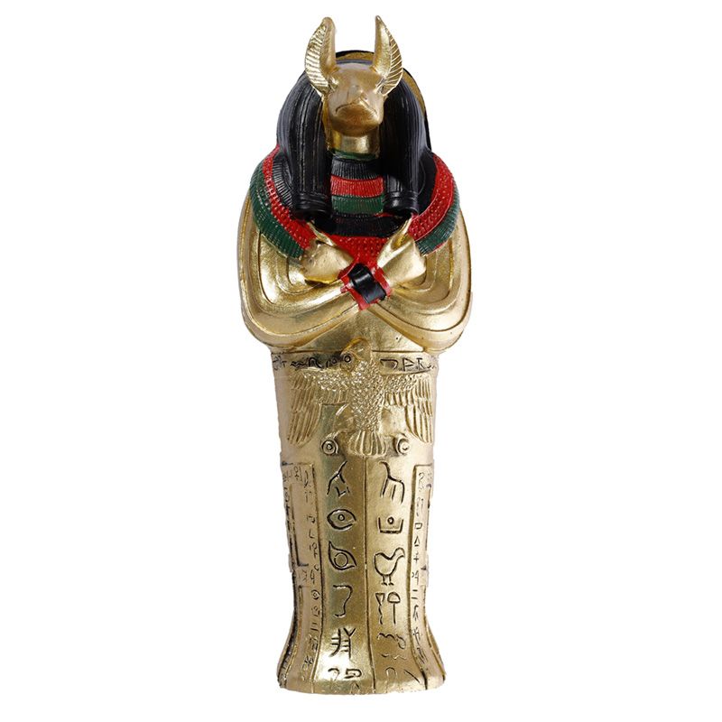 Anubis Egyptian Sarcophagus With Mummy