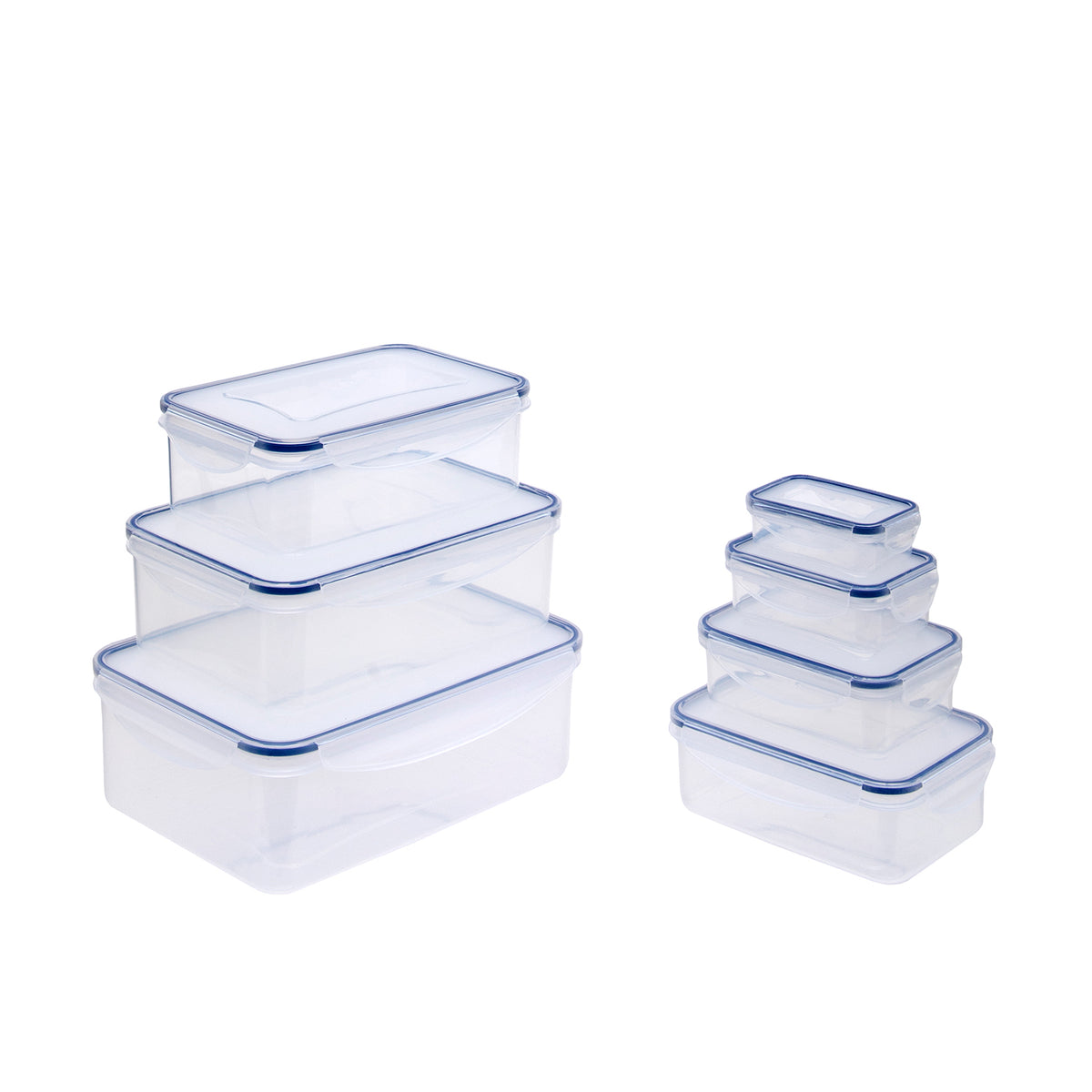 Seven Piece Rectangular Food Storage Set