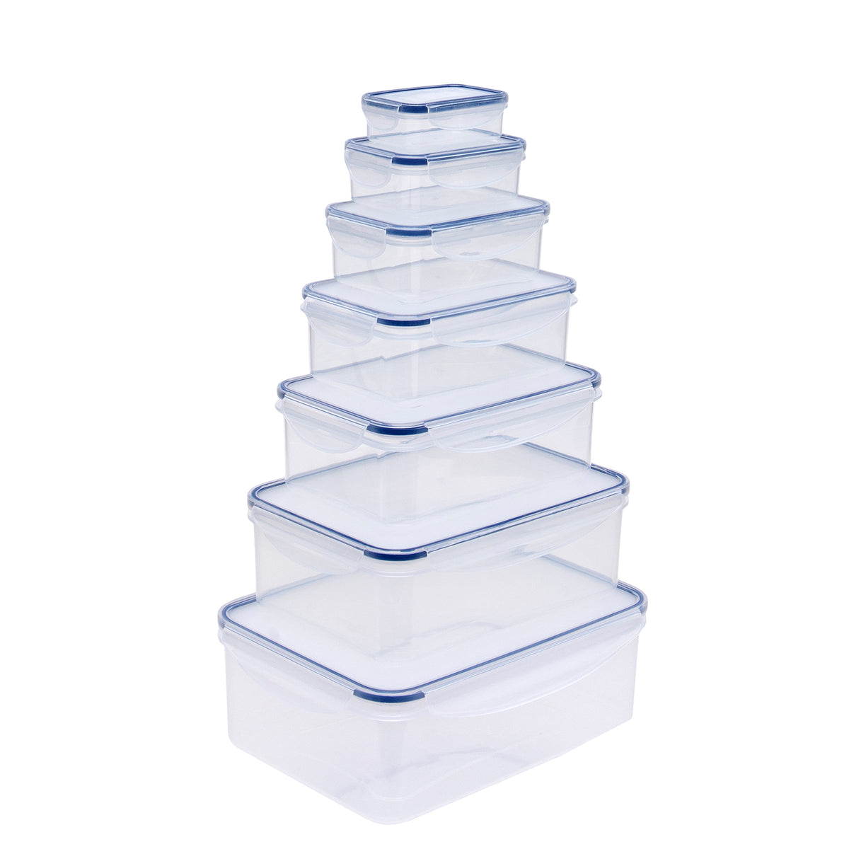 Seven Piece Rectangular Food Storage Set