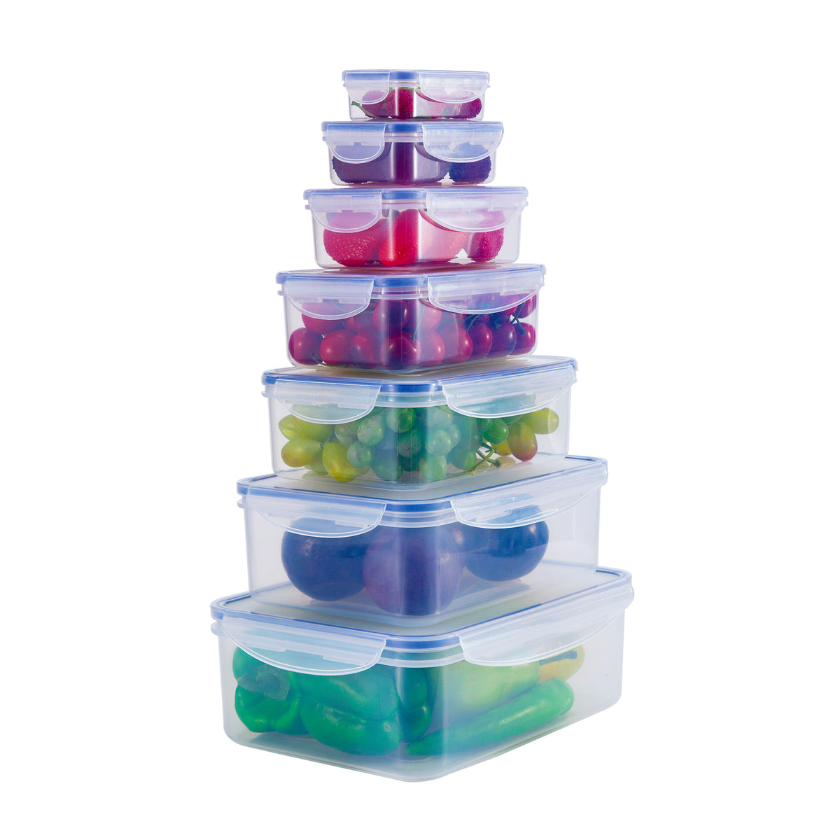 Seven Piece Rectangular Food Storage Set