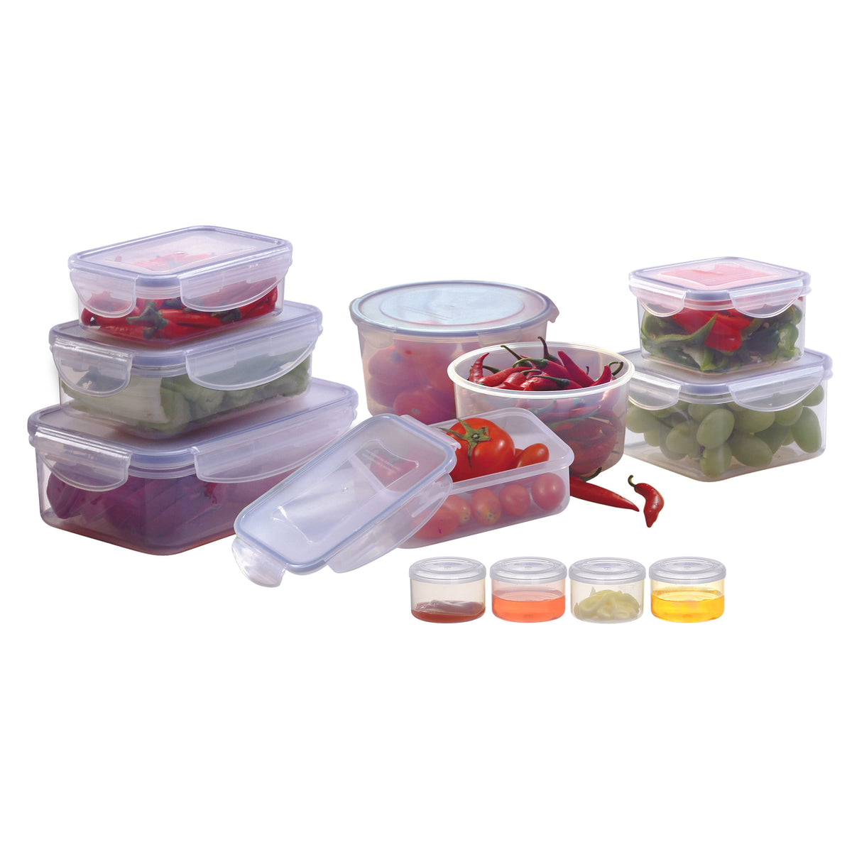 Twelve Piece Mixed Shape Food Storage Set