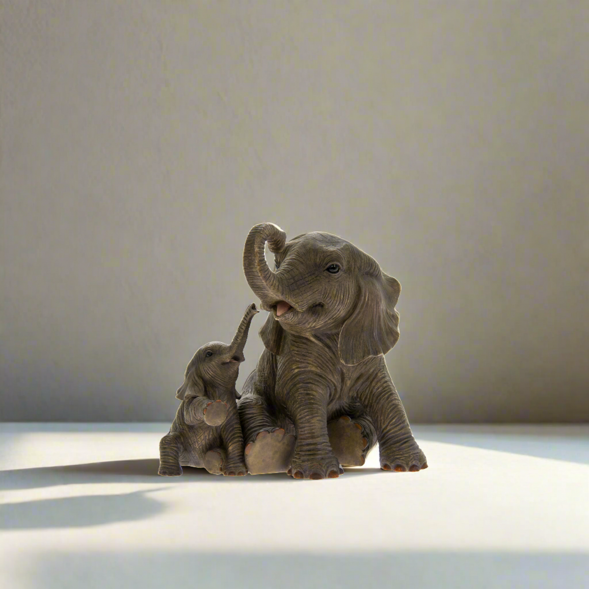 Elephant &amp; Calf Playtime Figurine