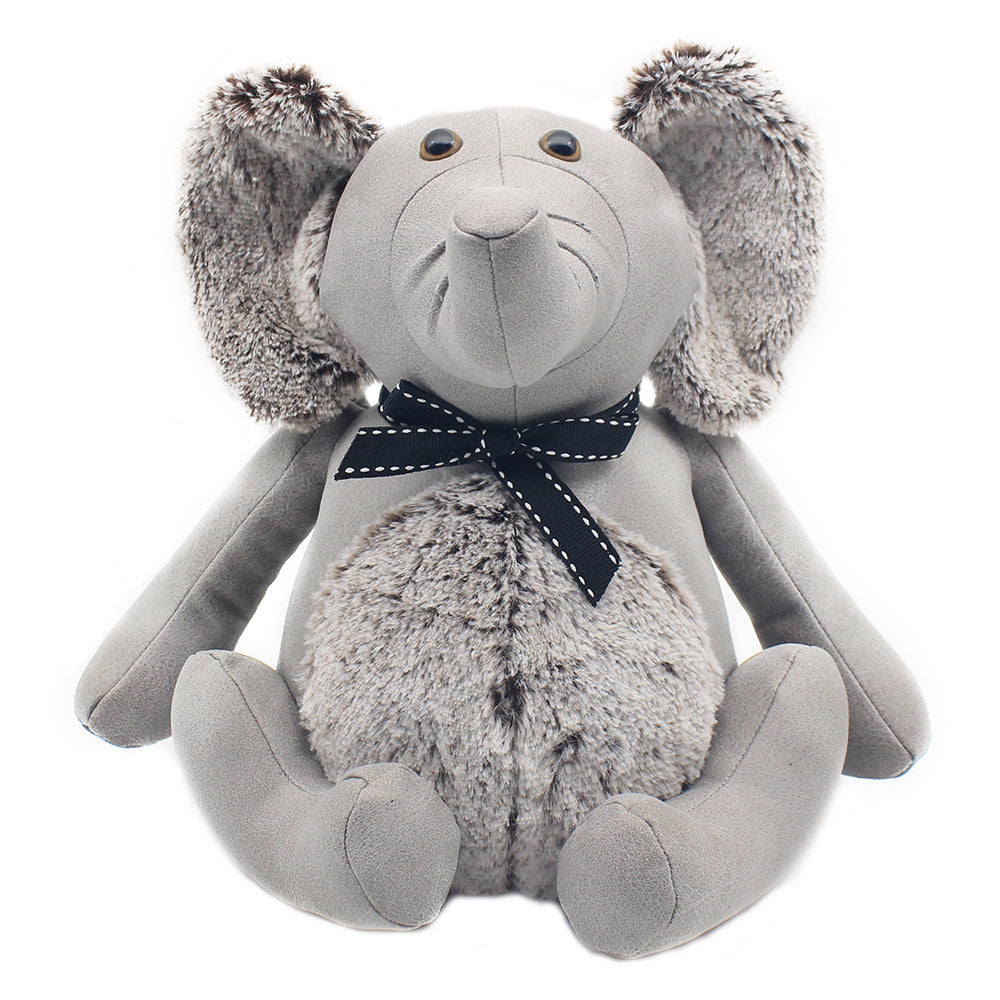 Elephant Grey Faux Leather Doorstop