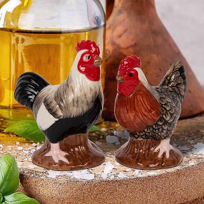 Cockerel Ceramic Salt and Pepper Set