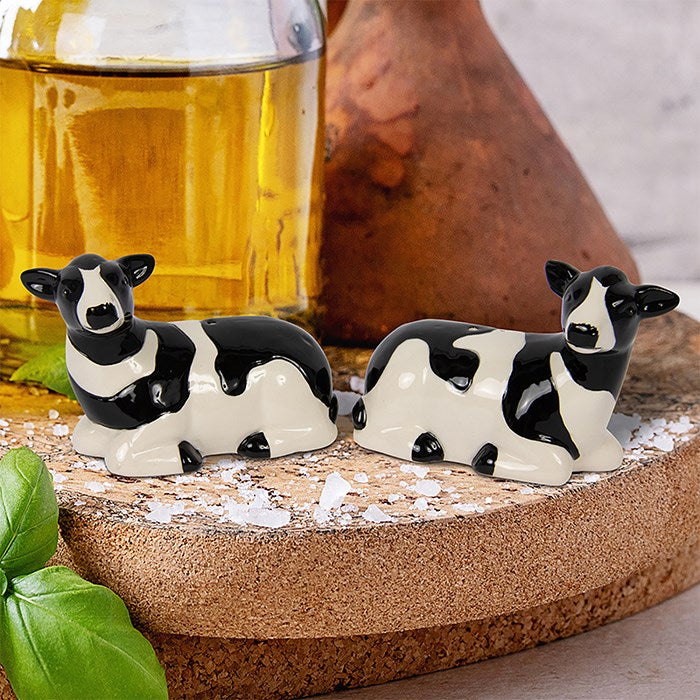 Cow Ceramic Salt and Pepper Set