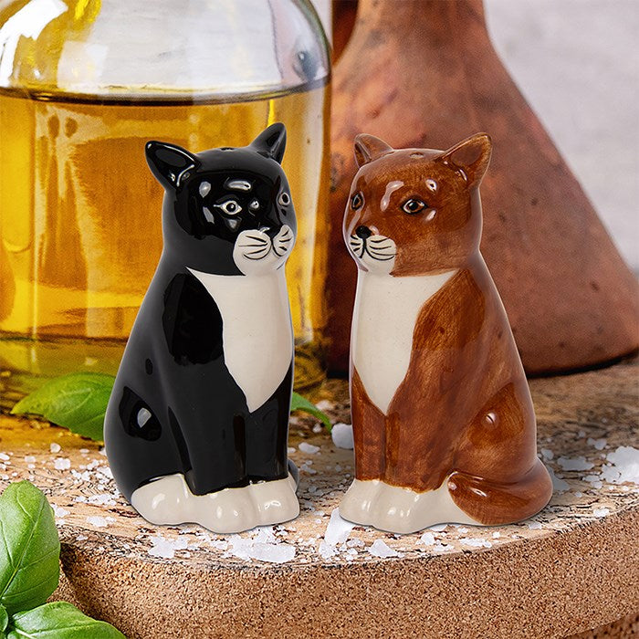 Cat Ceramic Salt and Pepper Set