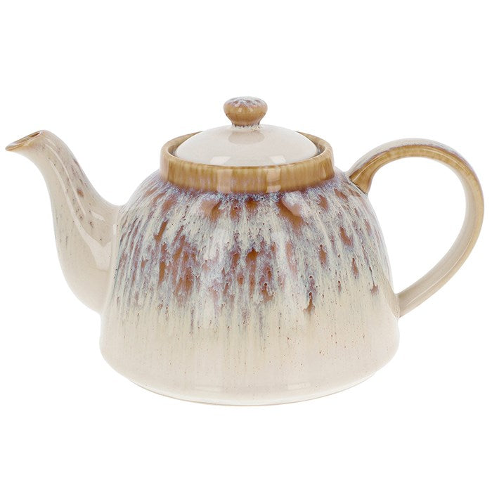 Reactive Glaze Gold Teapot