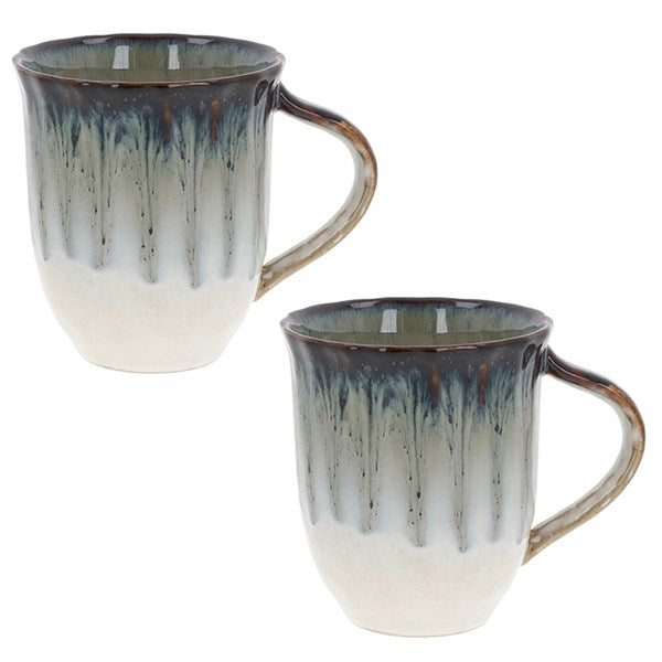 Reactive Glaze Mugs - Set of 2