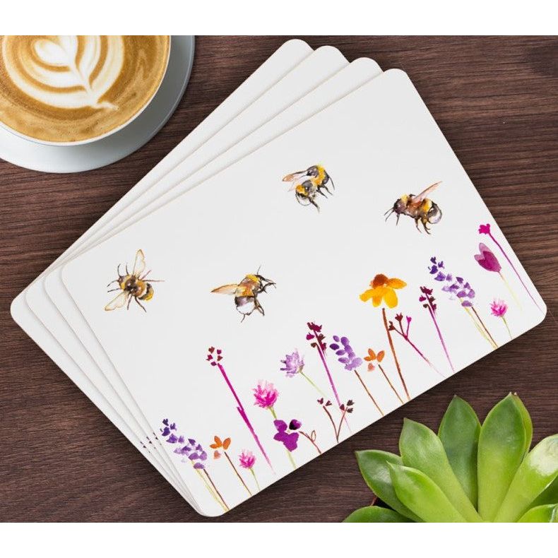 Busy Bees Coaster &amp; Placemat Set