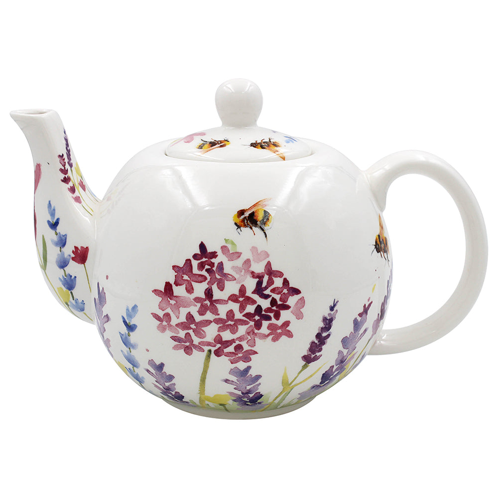 Lavender &amp; Bees Design Teapot