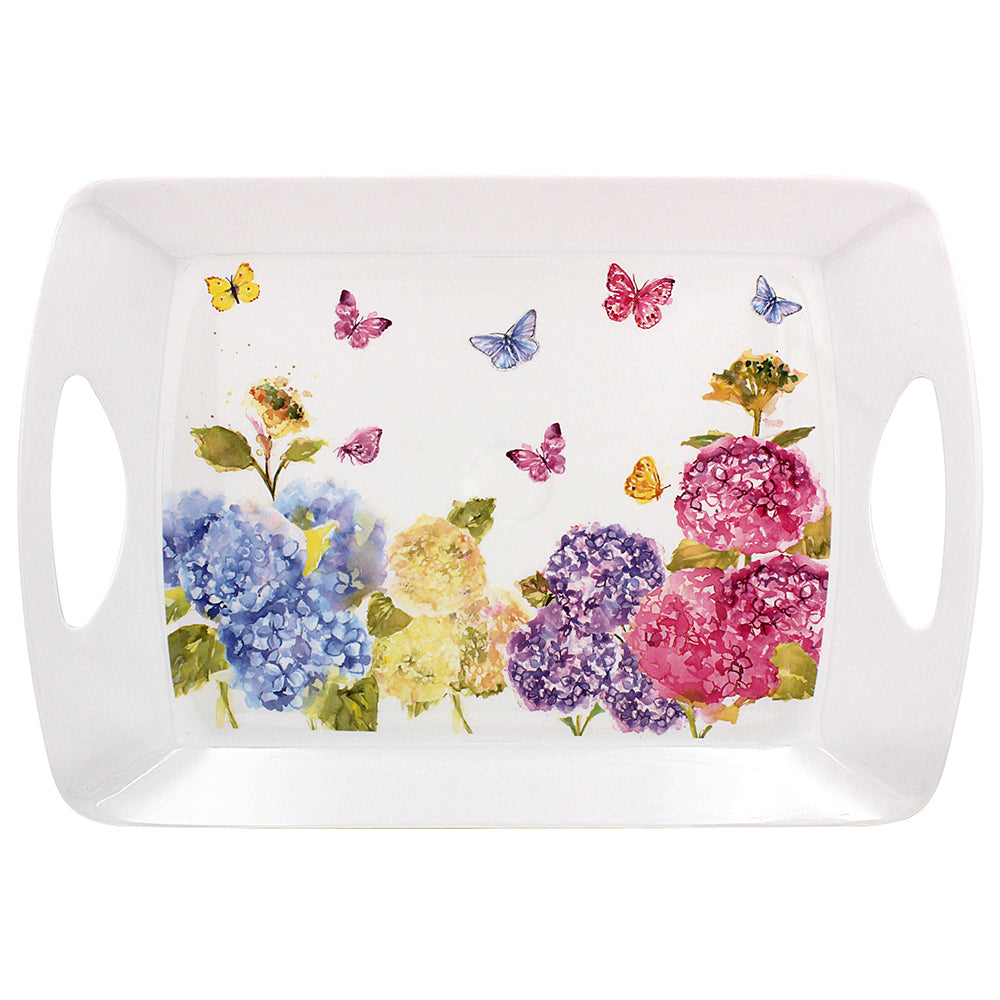 Butterfly Blossom Melamine Large Food Tray