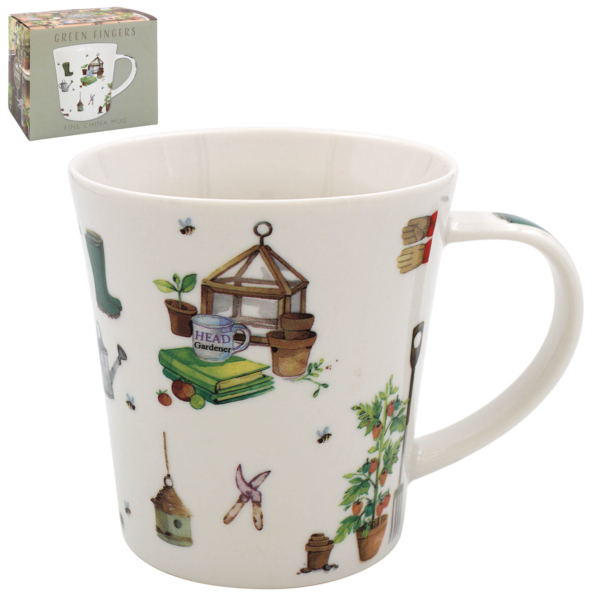 Green Fingers Garden Fine China Mug