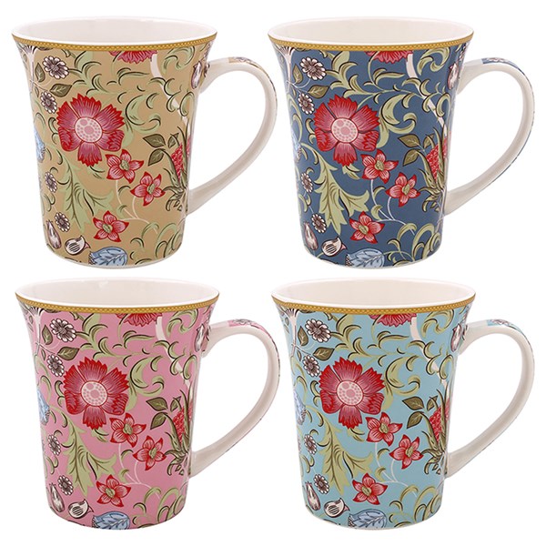 William Morris Standen Set of 4 Mugs - Gift Boxed