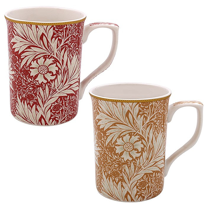 William Morris Meadow Fine China Mugs - Set of 2