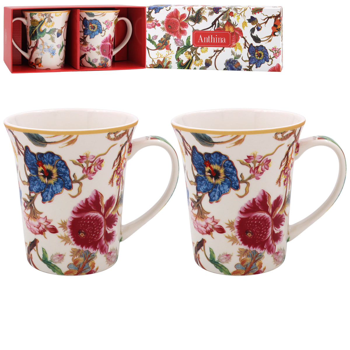 Anthina Fine China Mugs Set of Two