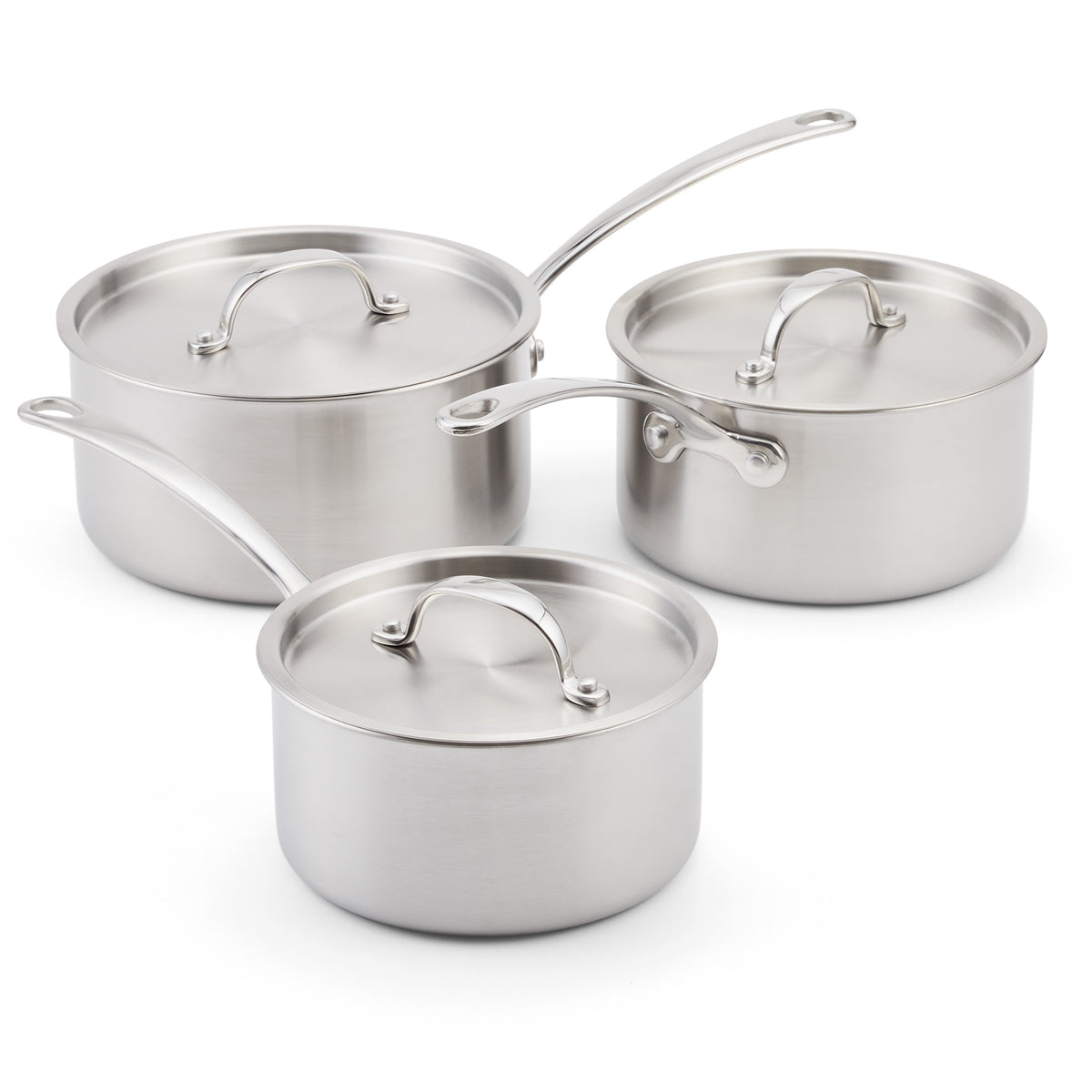 Stellar Eclipse 3 Piece 16/18/20cm Saucepan Set