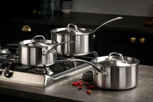 Stellar Eclipse 3 Piece 16/18/20cm Saucepan Set