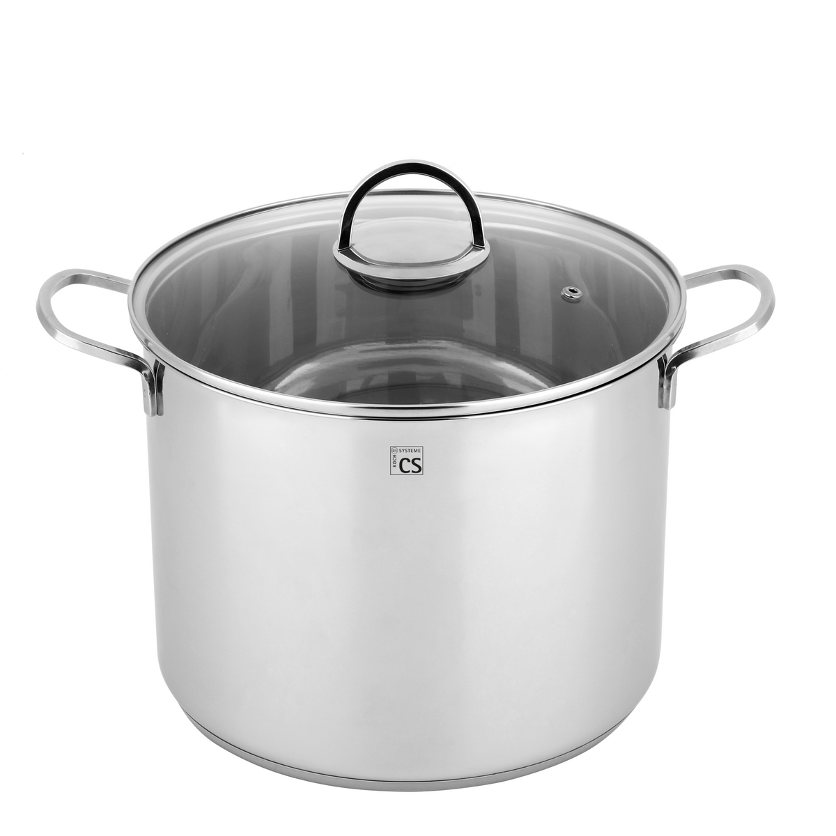 Trier Stainless Steel High Casserole Pan with Lid - 28cm