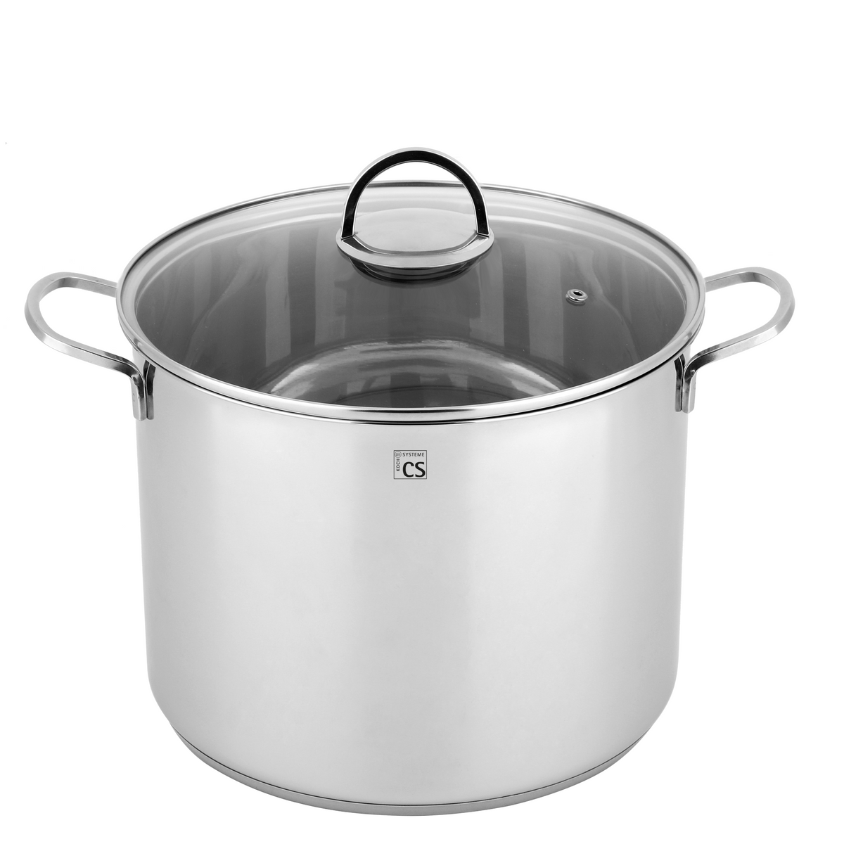 Trier Stainless Steel High Casserole Pan with Lid - 32cm