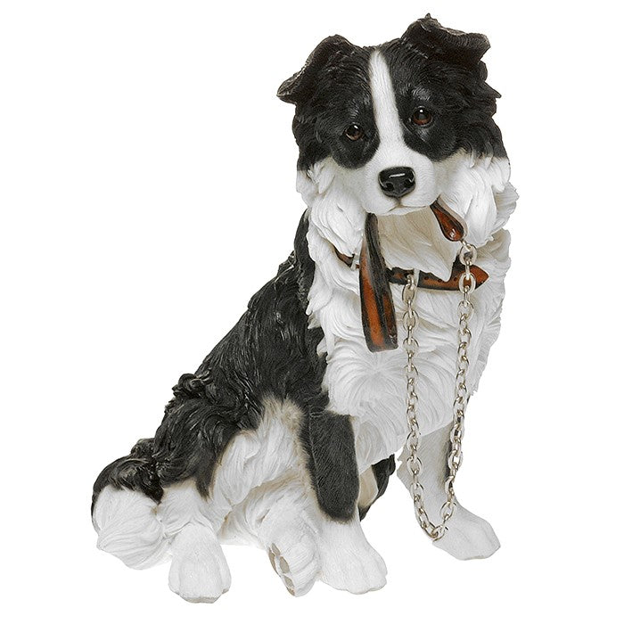 Walkies Border Collie Sitting Dog Figurine