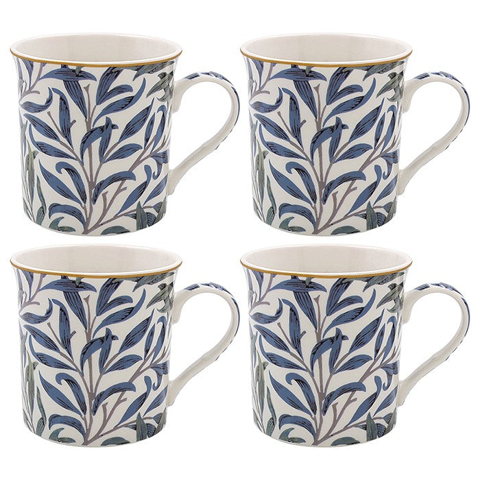 William Morris Willow Bough Set of 4 Gift Boxed Mugs