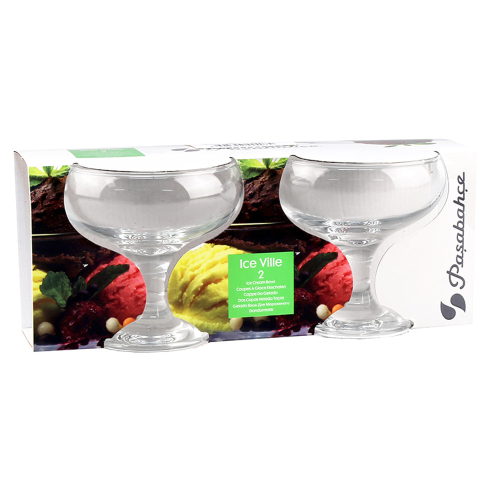 Set Of 2 Ice-Cream Glasses