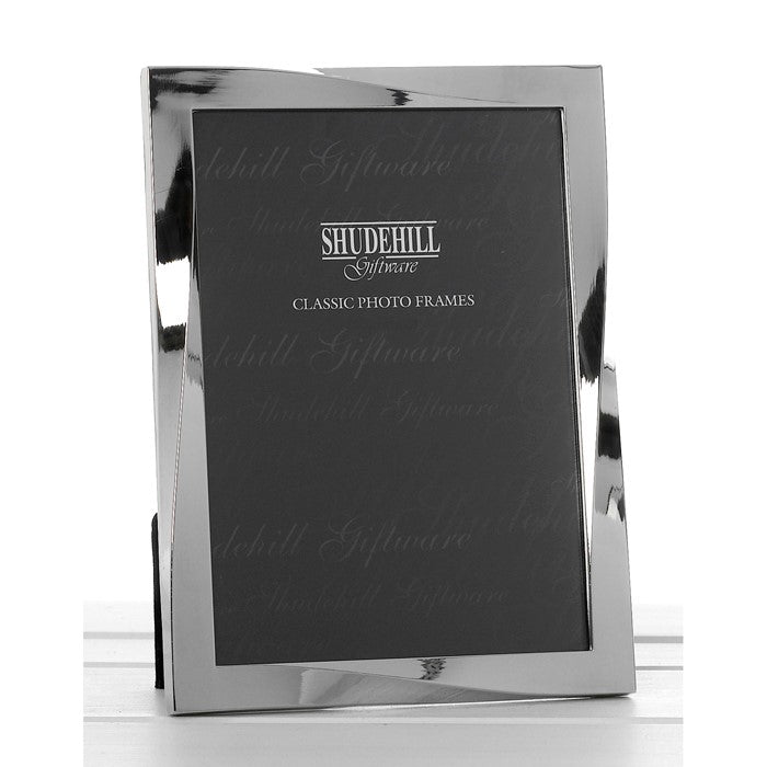 Shudehill Polished Silver Twist Photo Frame - 4 x 6-inch