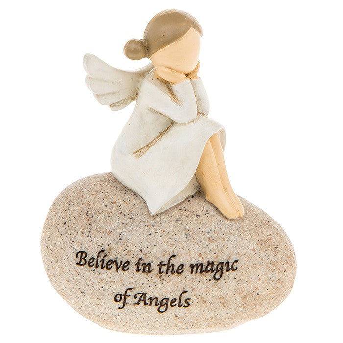 Guardian Angel Stones Figurine