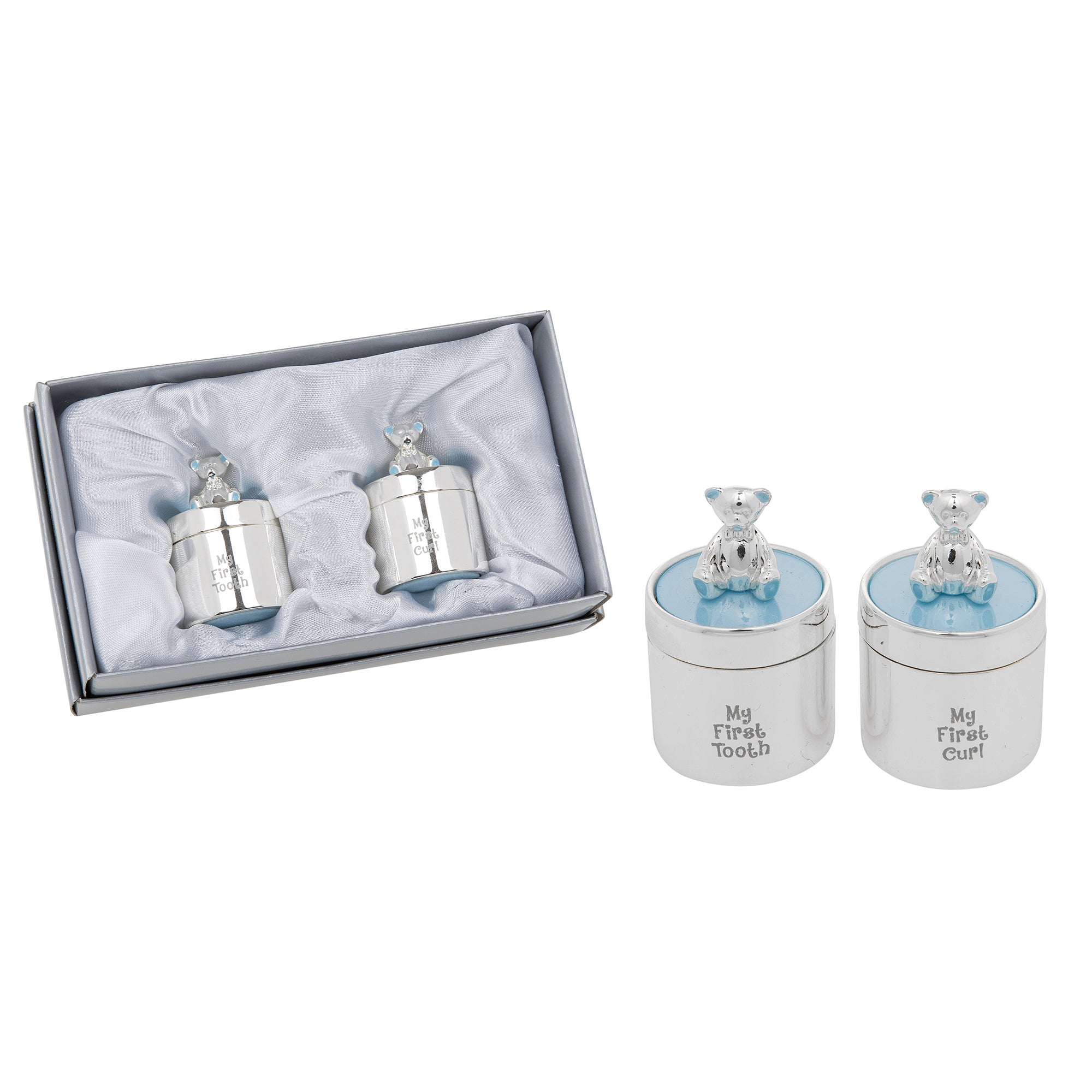 Enamel 1st Tooth & Curl Set in Blue