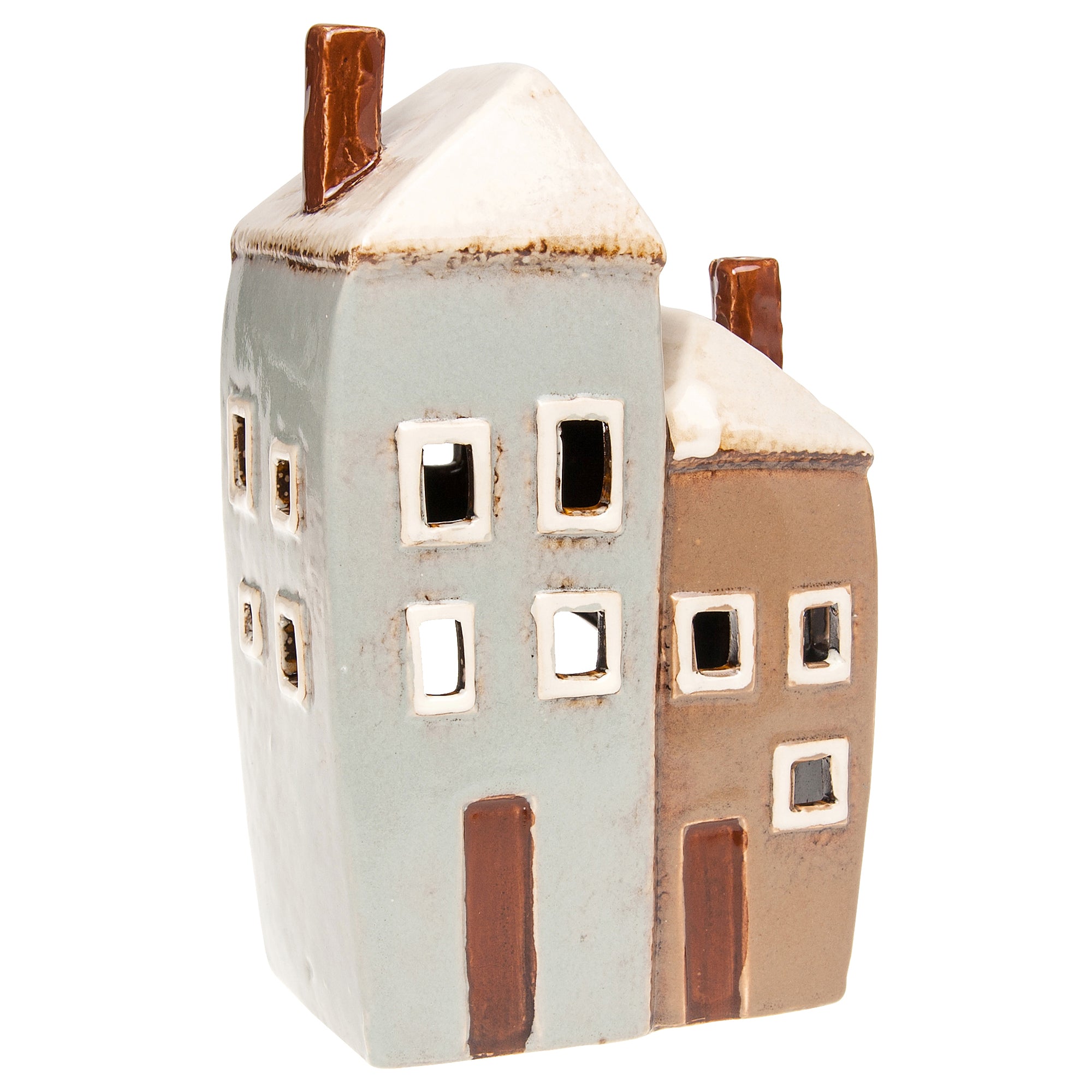 Two Houses Tealight Holder