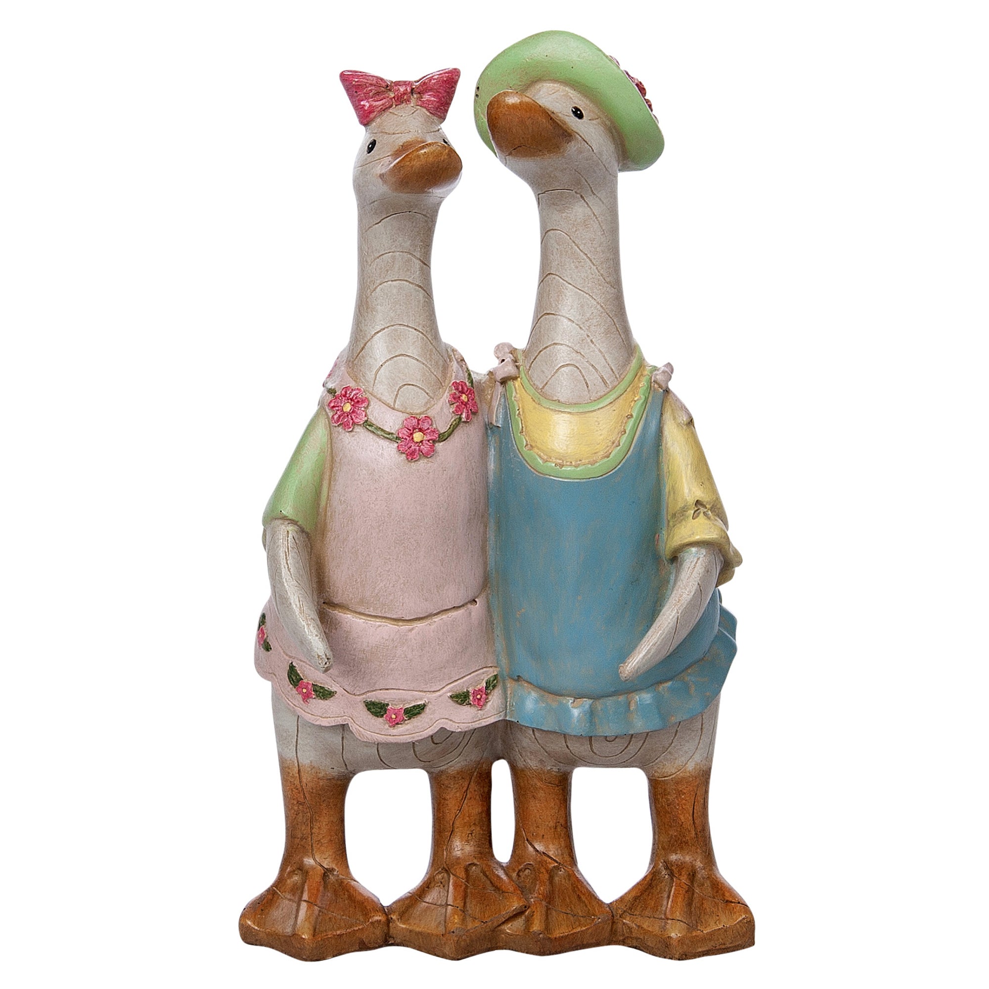 Country Duck Couple Ornament