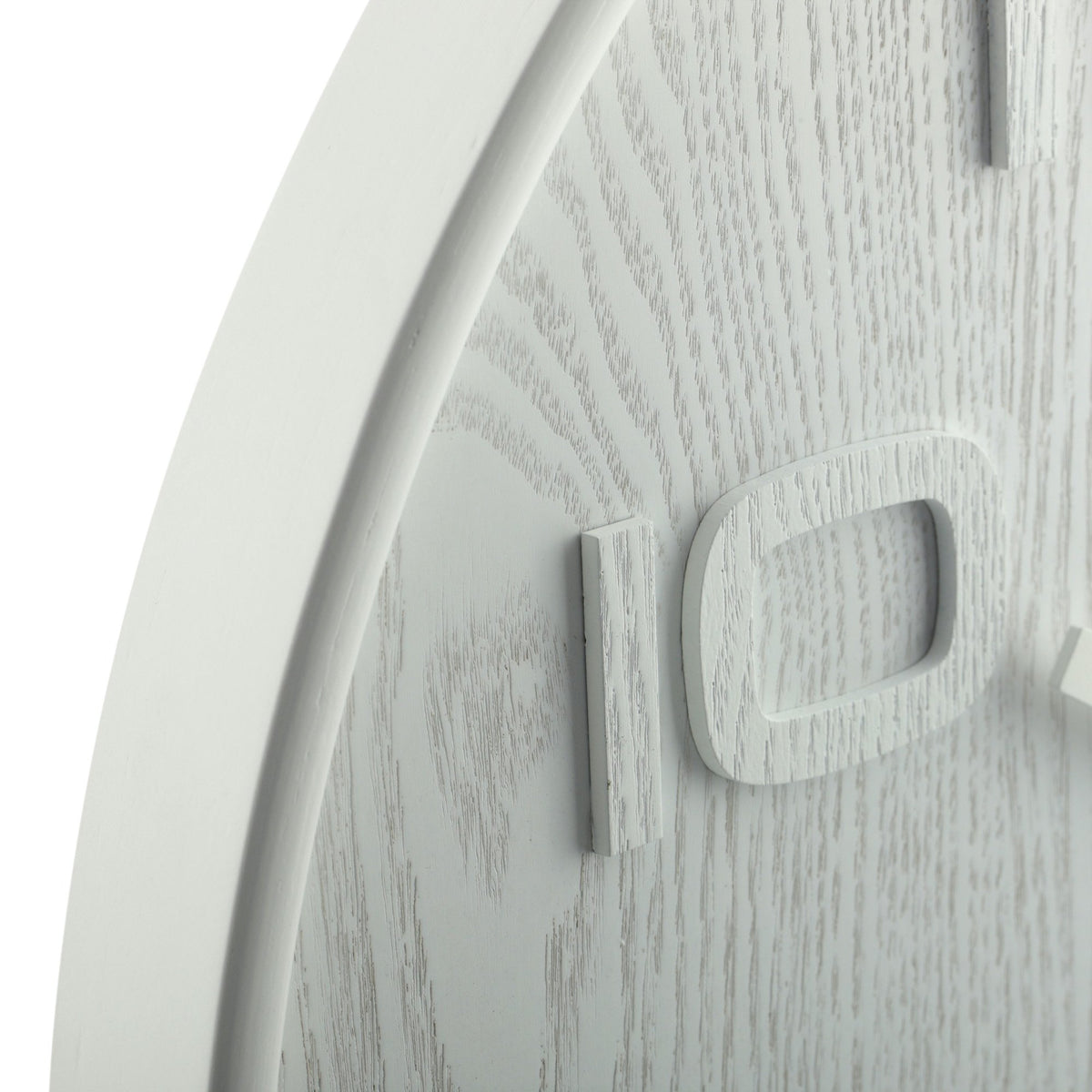 NeXtime - Wall clock – 52.8 x 3 cm - Wood - White - &#39;Wood Wood Big&#39;