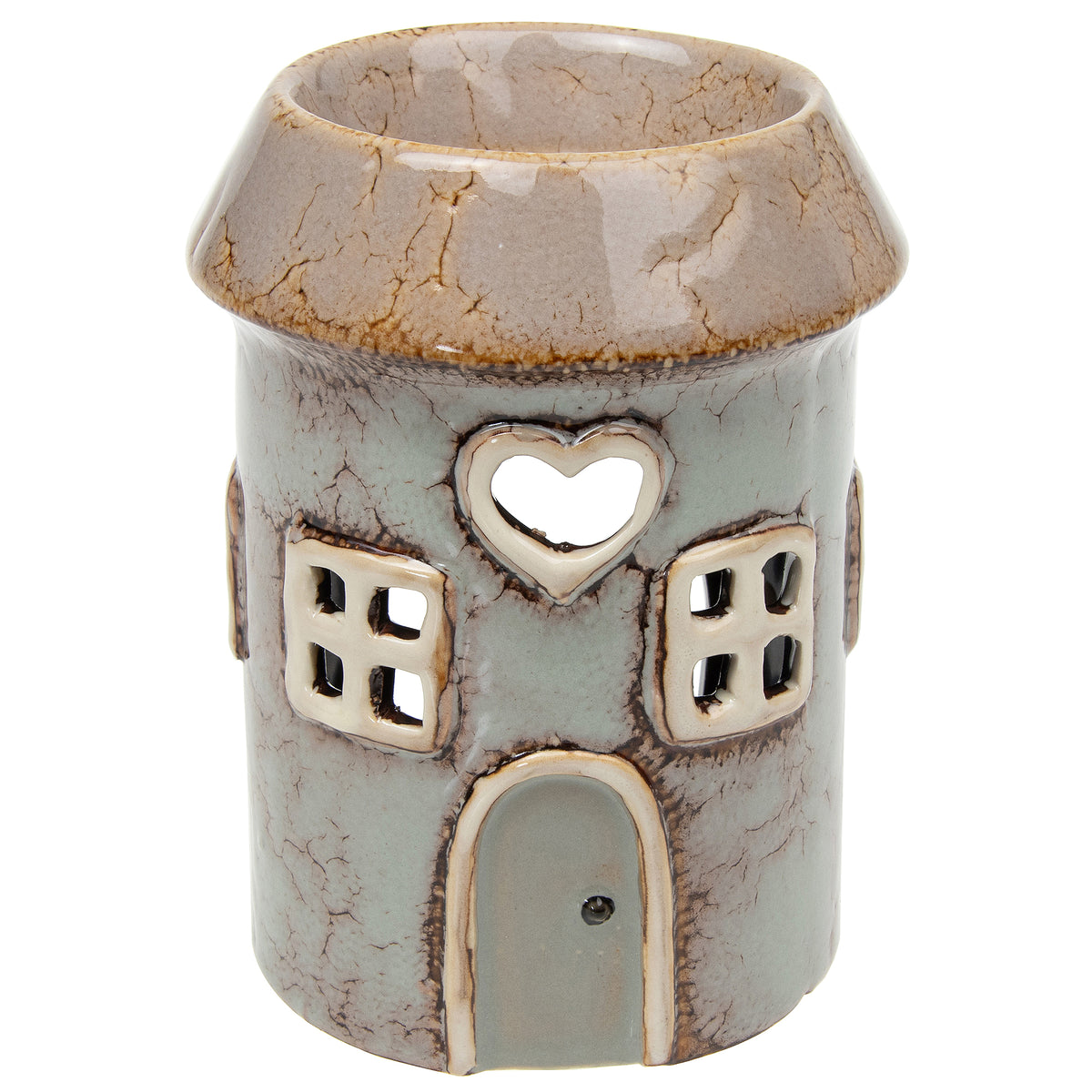 Grey House Tealight Holder &amp; Oil Burner