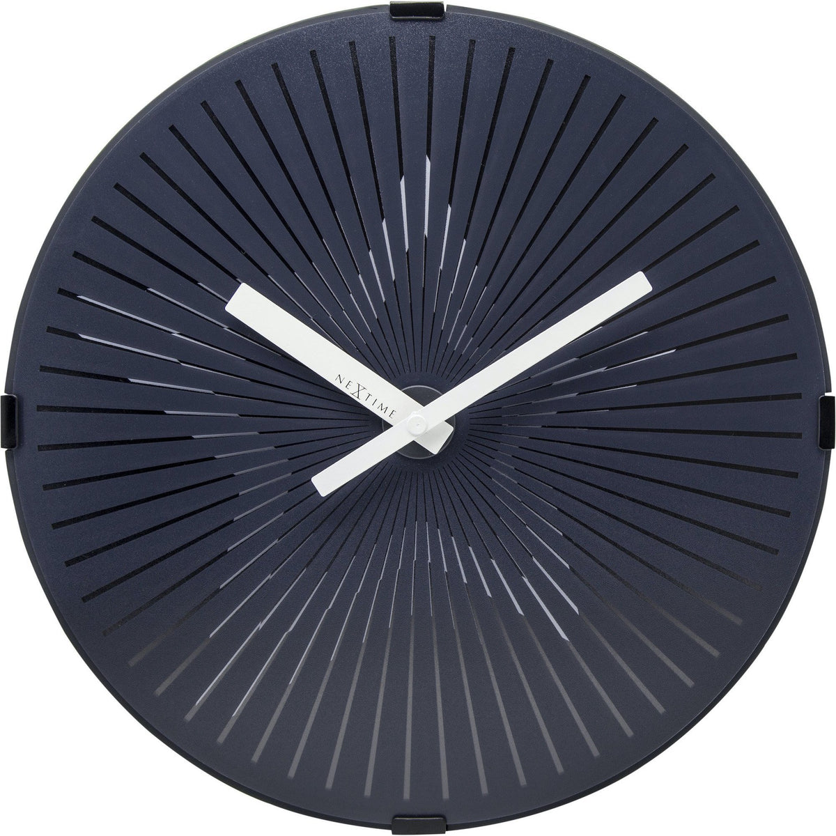 NeXtime - Wall clock- Ø 30 cm – Plastic – Motion clock- White – &#39;Motion Star – White&#39;