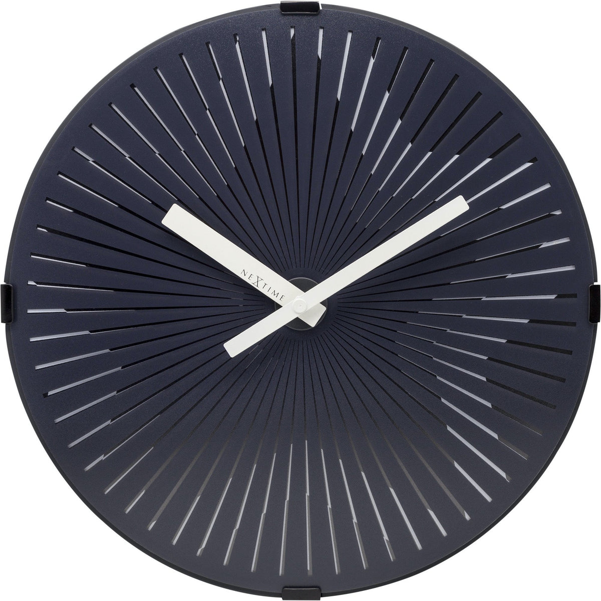 NeXtime - Wall clock- Ø 30 cm – Plastic – Motion clock- White – &#39;Motion Star – White&#39;