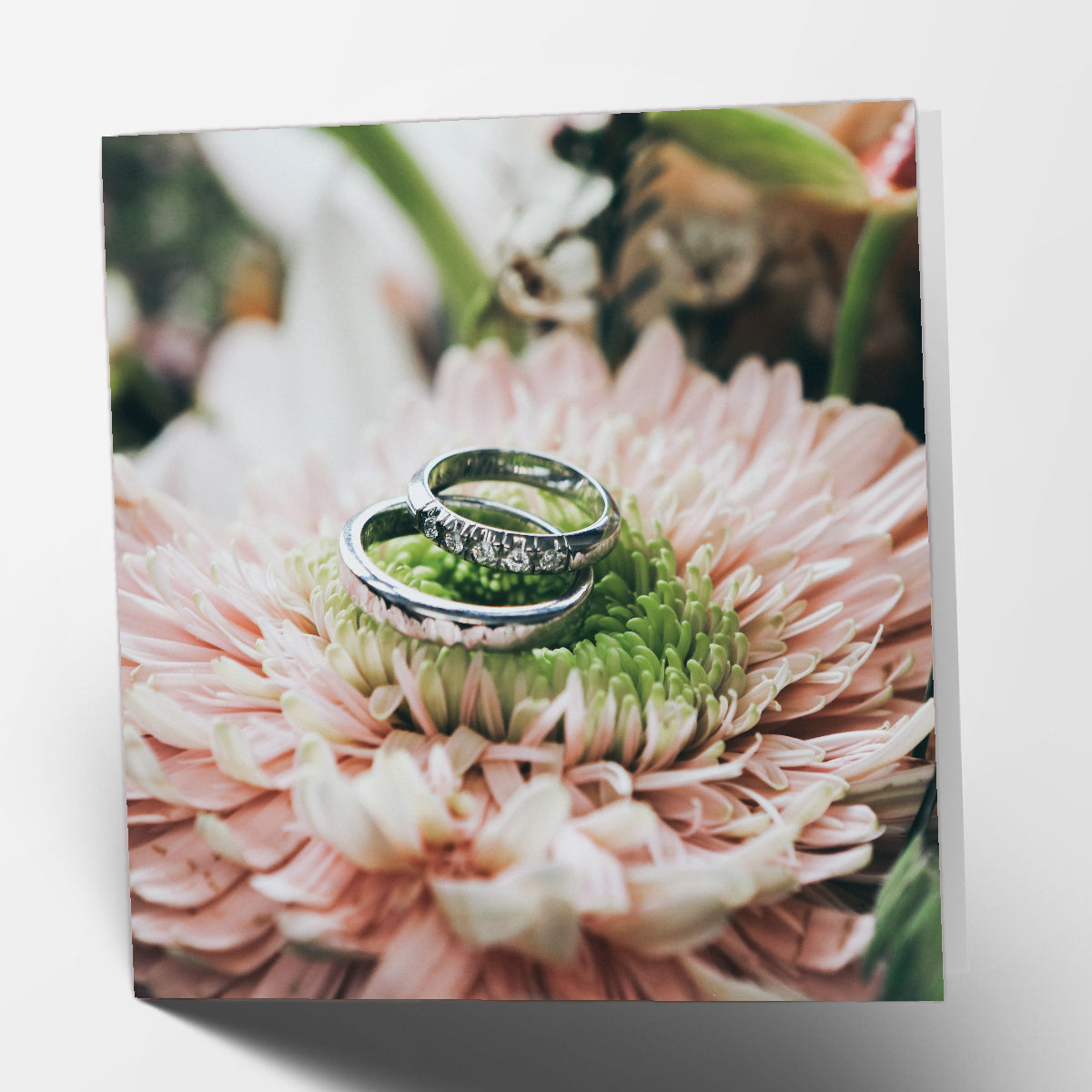 Rings and Flowers Card