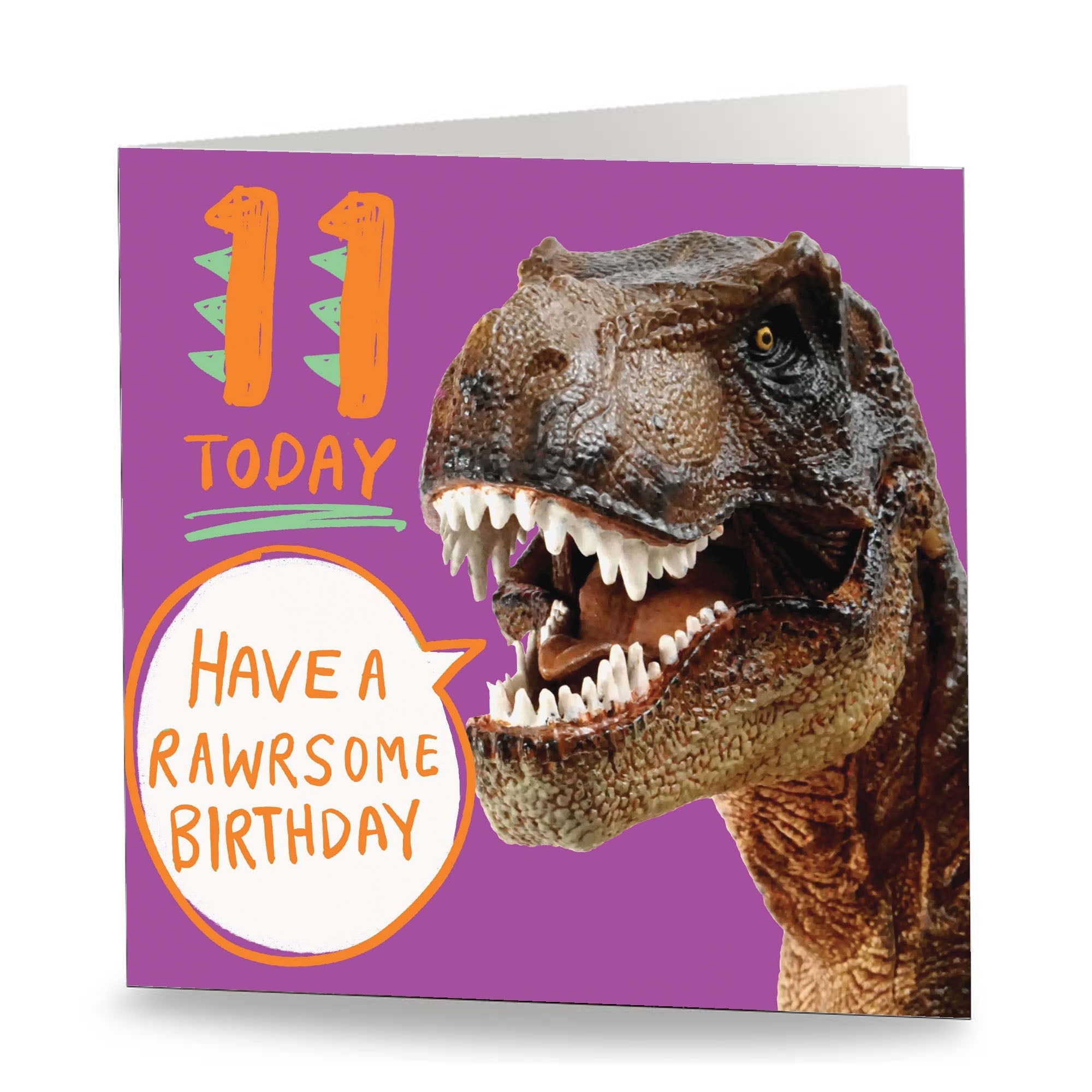 11 Today - Rawrsome Purple Card