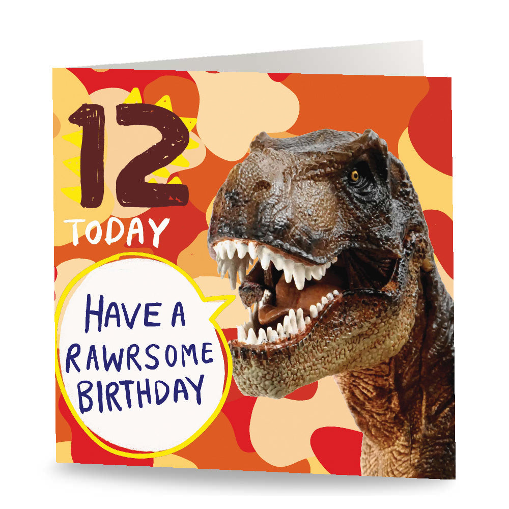 12 Today - Rawrsome Orange Camo Card