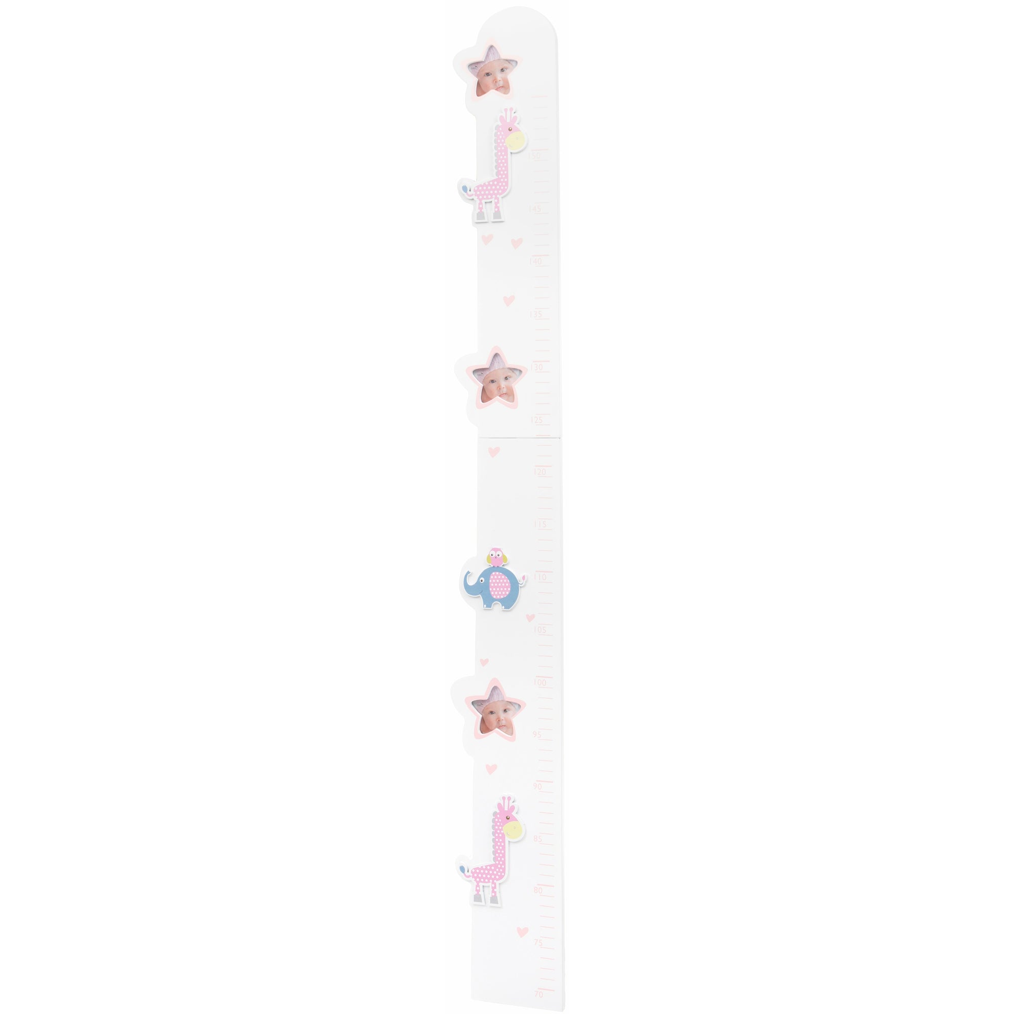 Pink Wooden Kids Height Chart