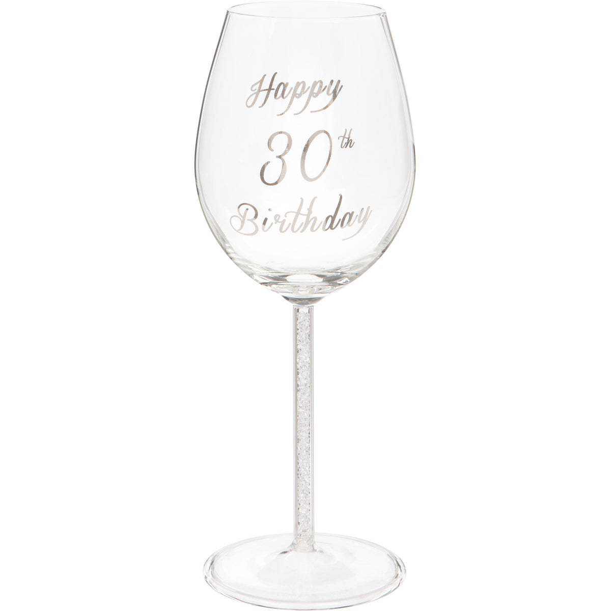 30th Birthday Wine Glass