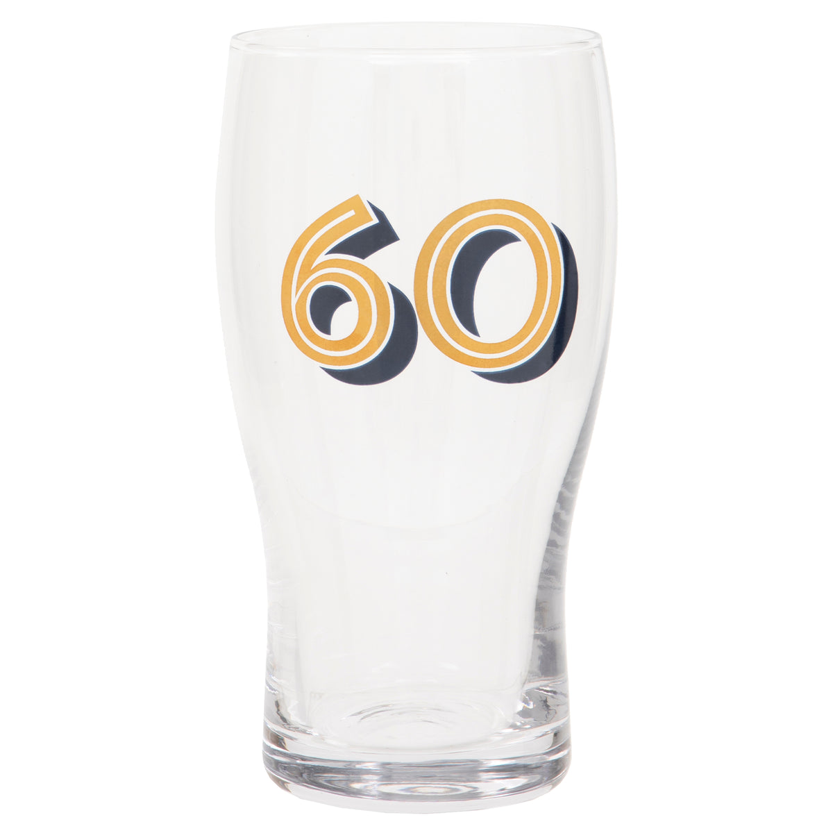 Gold Collection 60th Birthday Beer Pint Glass