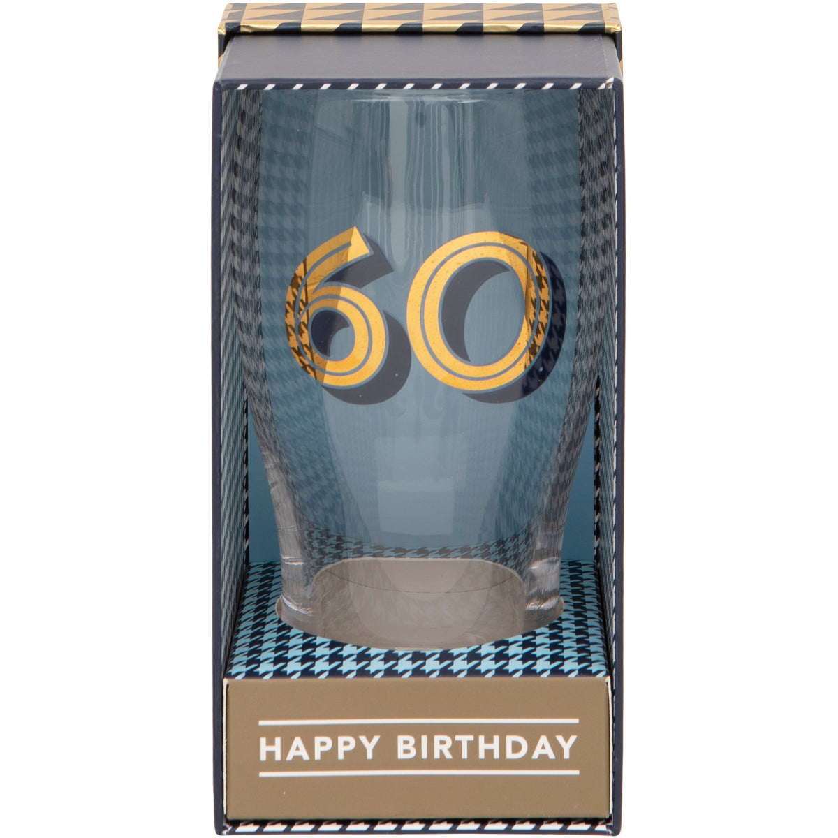 Gold Collection 60th Birthday Beer Glass