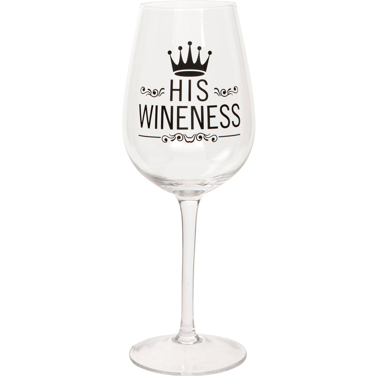 His Wineness Wine Glass